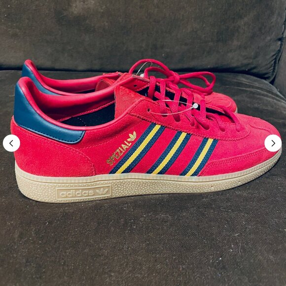 Rare Sample Tag Adidas Handball Spezial Red Blue Yellow 9 US 8.5 UK 42 2/3 EUR main image 9